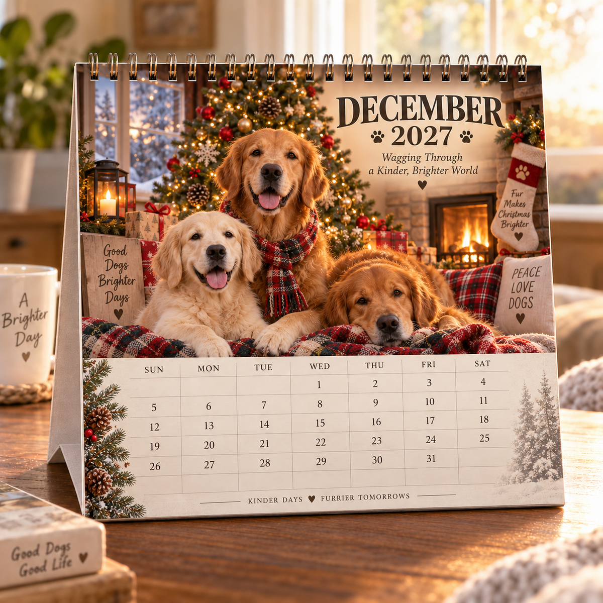 Golden Days 2027 Calendar ๐พ | 12 Months with the Dogs Who Make Life Brighter