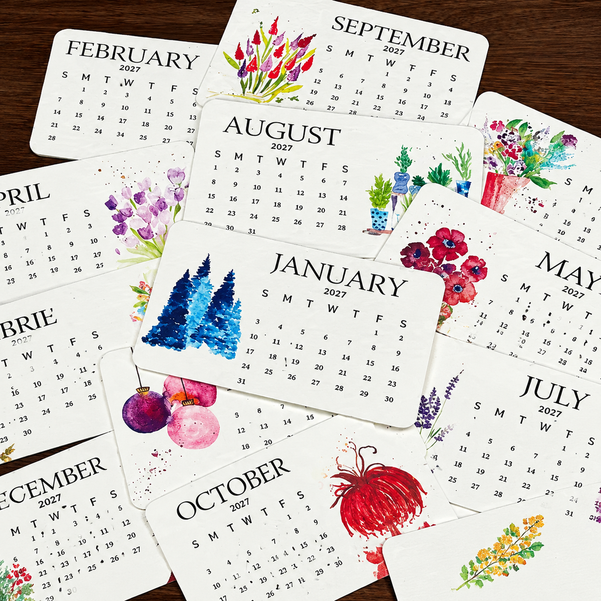 🔥🏆Early Holiday Sale 49% OFF🌱Eco-Friendly Plantable “Timeless” Seed Calendar 2027