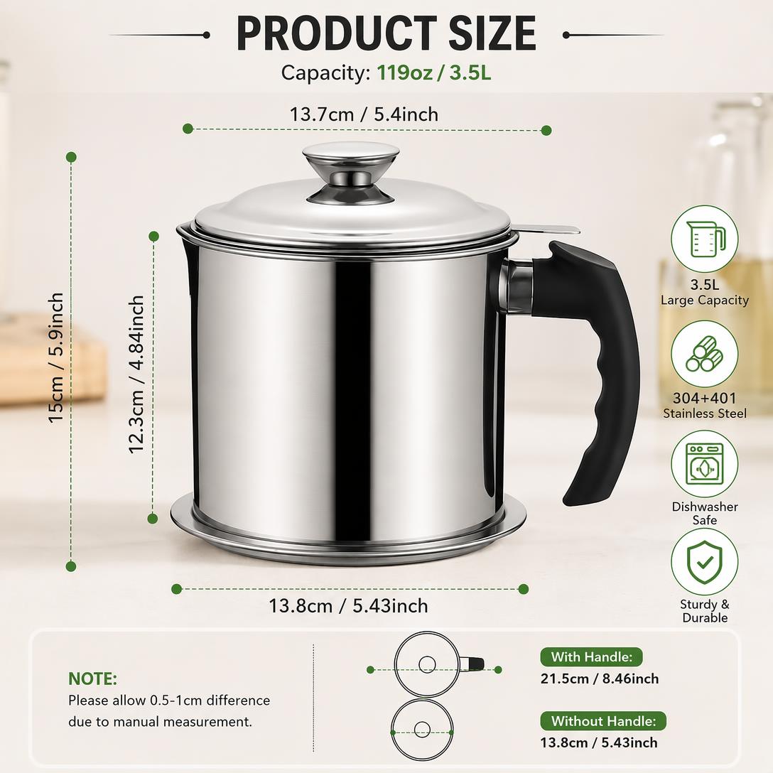 🔥 Hot Sale | Modern Kitchen Oil Dispenser with Tray & Lid