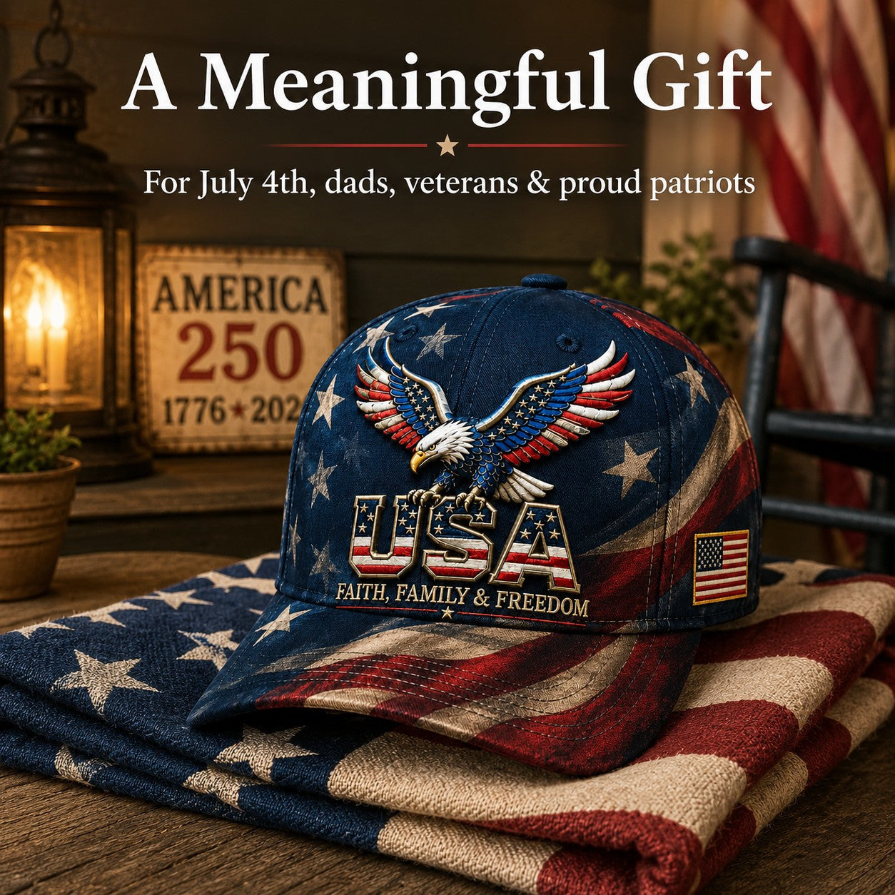 USA Faith, Family & Freedom Cap