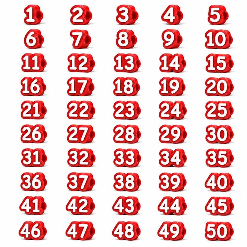 🎁Numbered Pencil Toppers