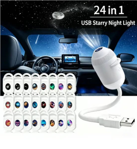 🌌🌠HD Smart Dynamic 5D Holographic Night Light Projector