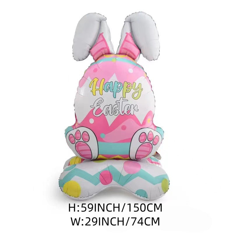 šEaster Early Bird Saleš°Giant 3D Standing Bunny Balloon Self-Supporting Festive Cheer