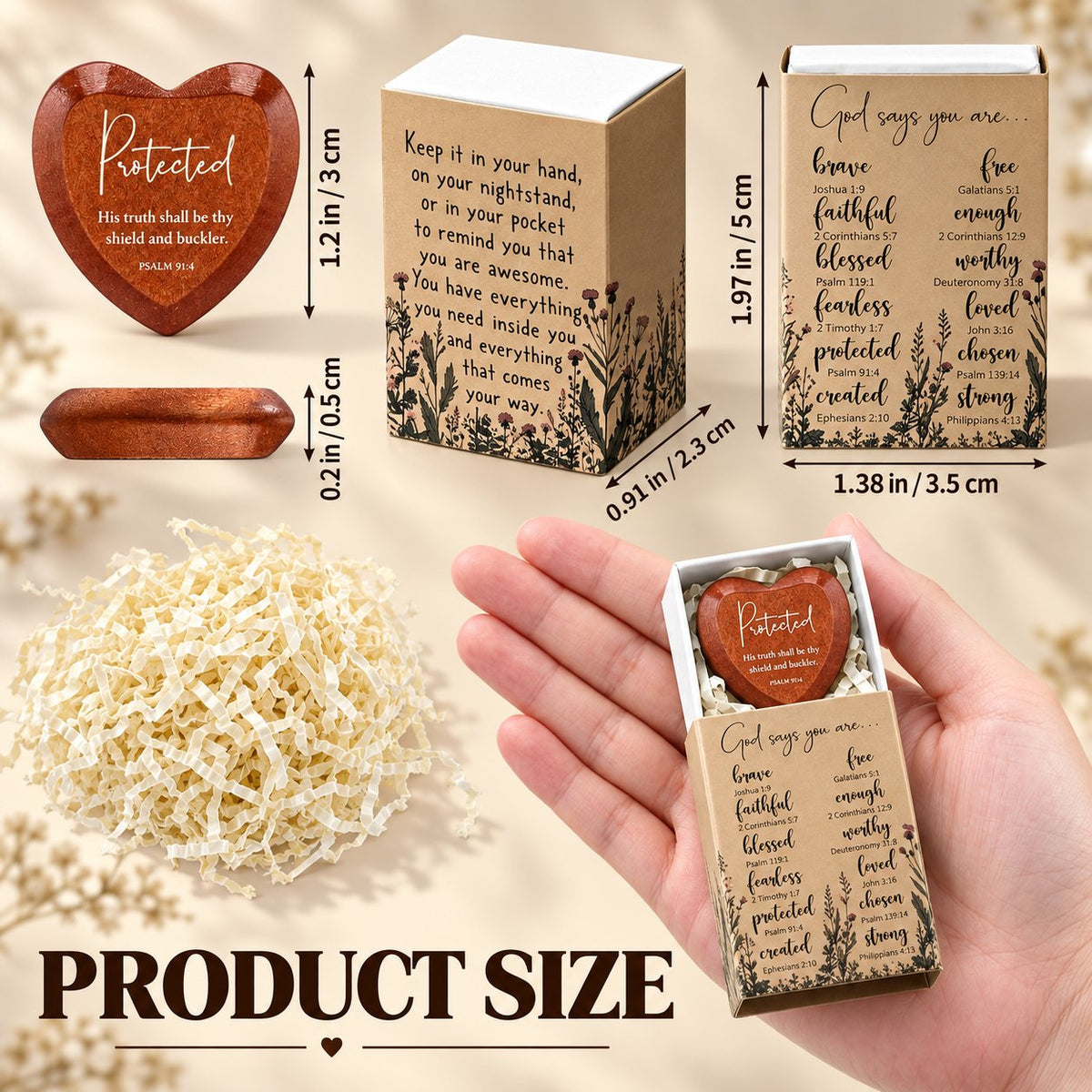 ✝️ Christian Pocket Heart Gift Set(Set of 12)