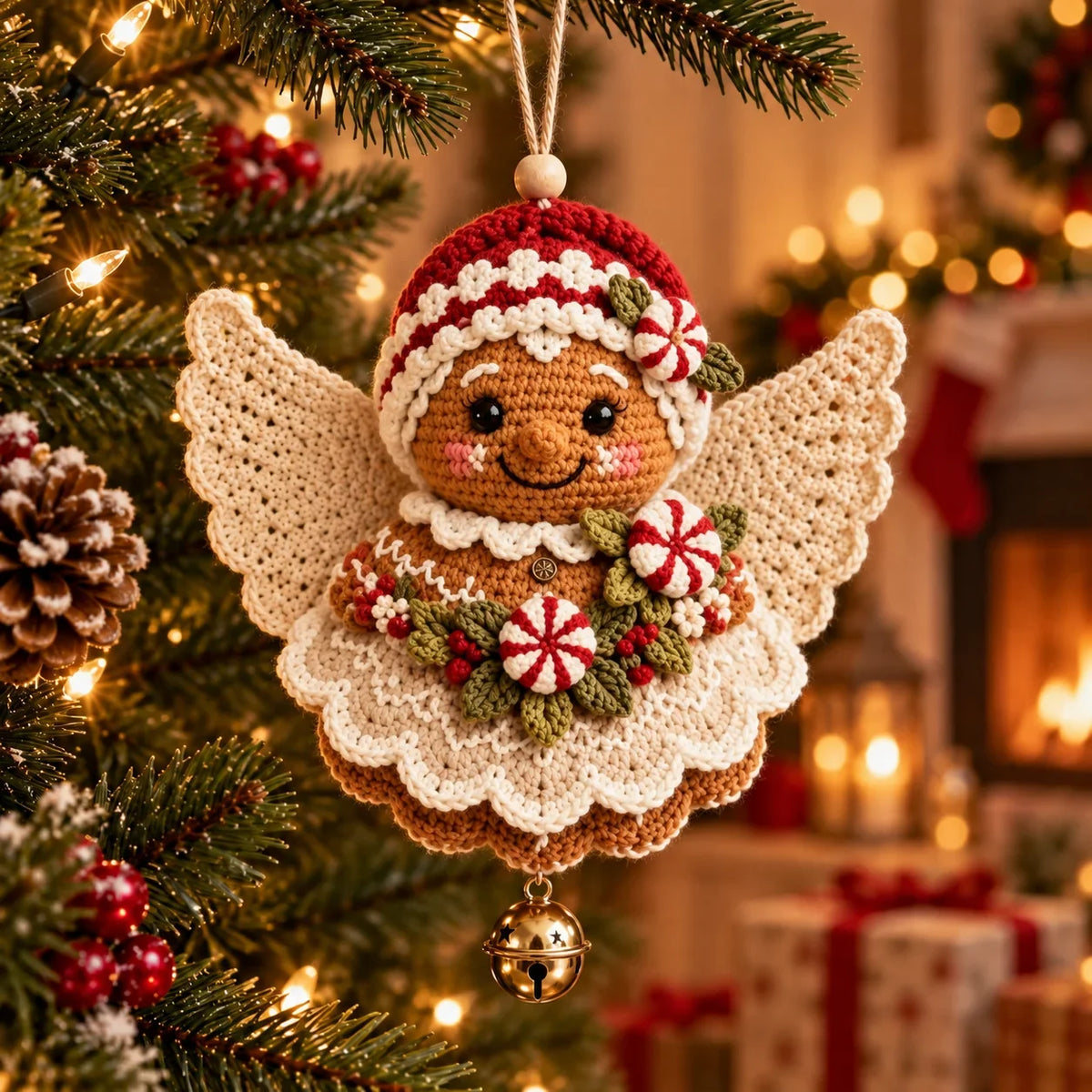 🎄 Diy Crochet Christmas Angel Ornament Kit – Make, Hang & Treasure✨