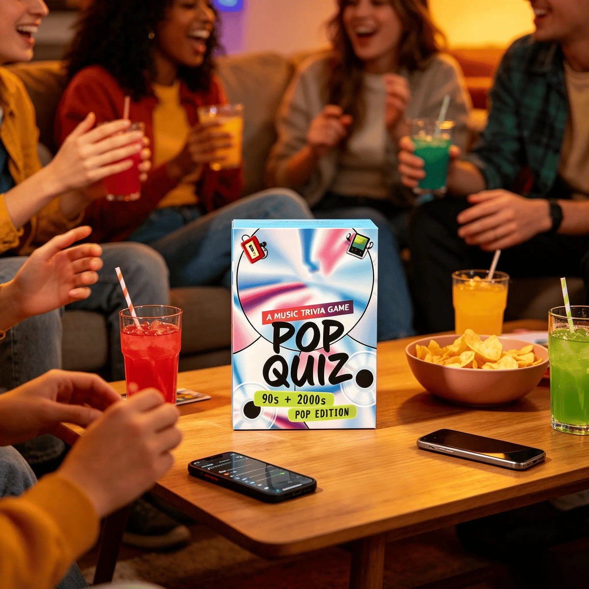 Lyrics Pop Quiz 90s & 2000s Music Trivia Game | Pub Quiz Style Party Game for Adults & Teens | Game Night, Hen Do & Dinner Party