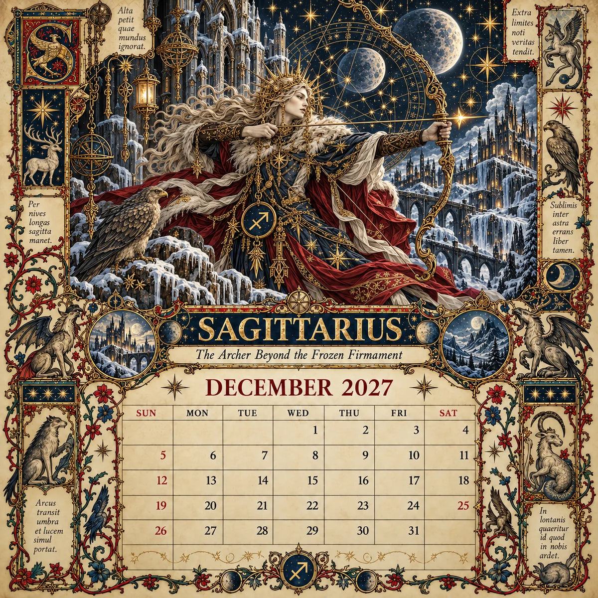 2027 Zodiac Grimoire Calendar™ | 12 Signs, 12 Forbidden Chapters