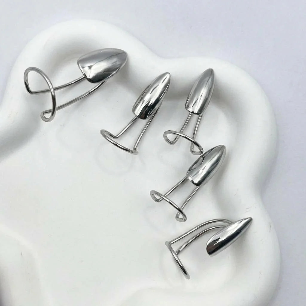 💍metal Fingertip Nail Ring ✨fashion Nail Jewelry Accessory