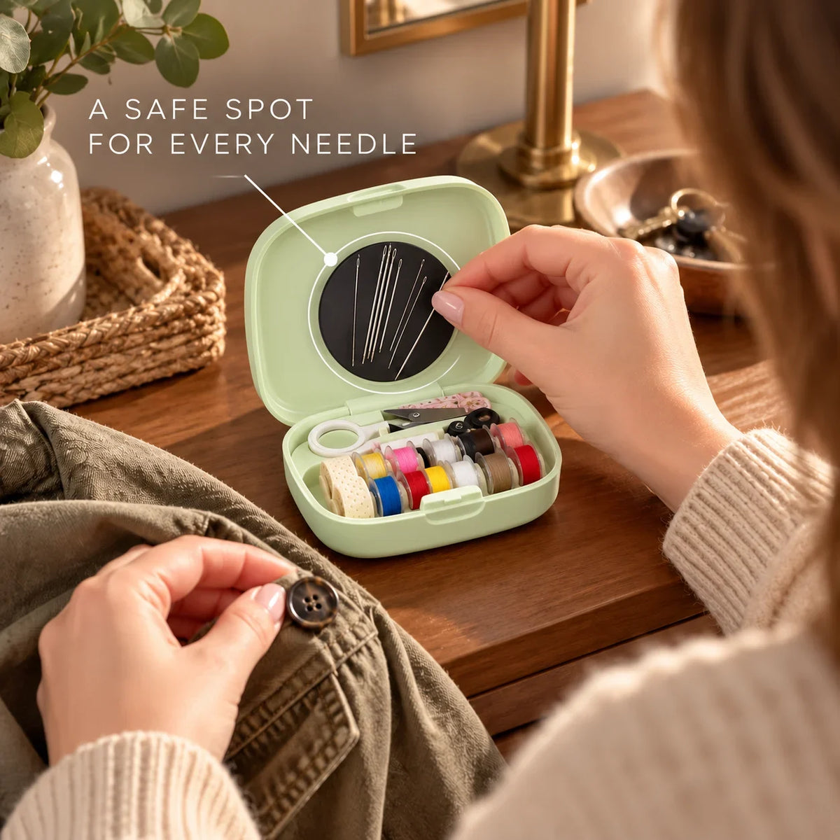 🧵Portable Magnetic Sewing Organizer | On-the-Spot Clothing Fixes Anywhere🪡👕