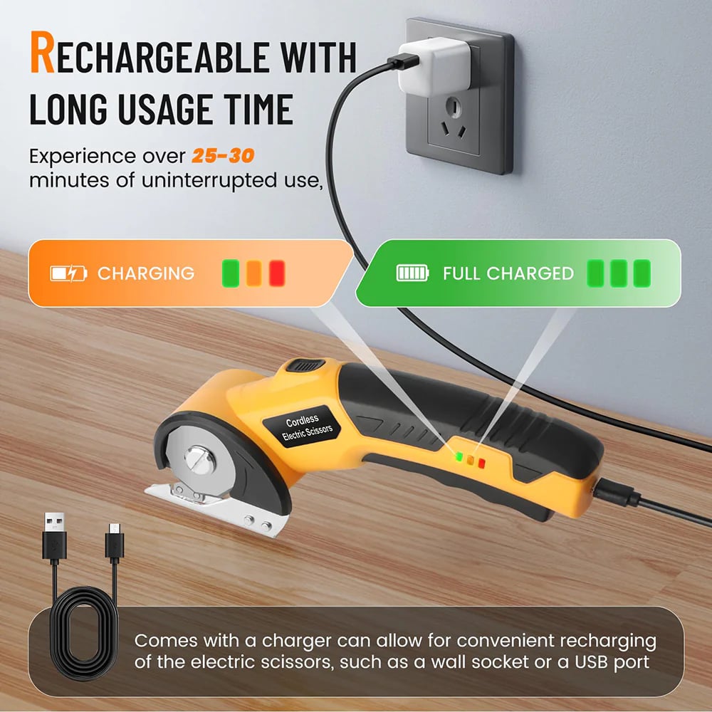 ð¥Cordless Electric Scissors with Two Blades