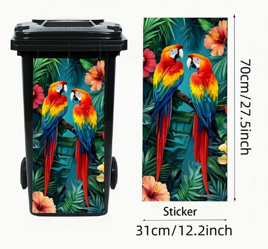 🫏 Donkey Painting Trash Can Sticker