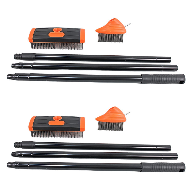 🌿 Hot Sale!🧹 3-in-1 Weeding Wire Brush Tools Set – Durable Steel Brushes, Ergonomic Handle & Perfect for Patios, Driveways & Garden Paths 🏡