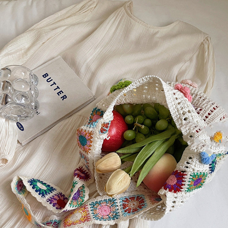 📢⏰Women’s Crochet Ethnic Shoulder Bag