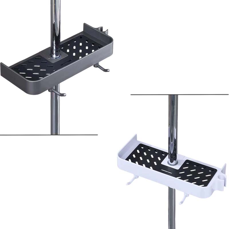 Drill-Free Shower Caddy Shelf for Slide Bar