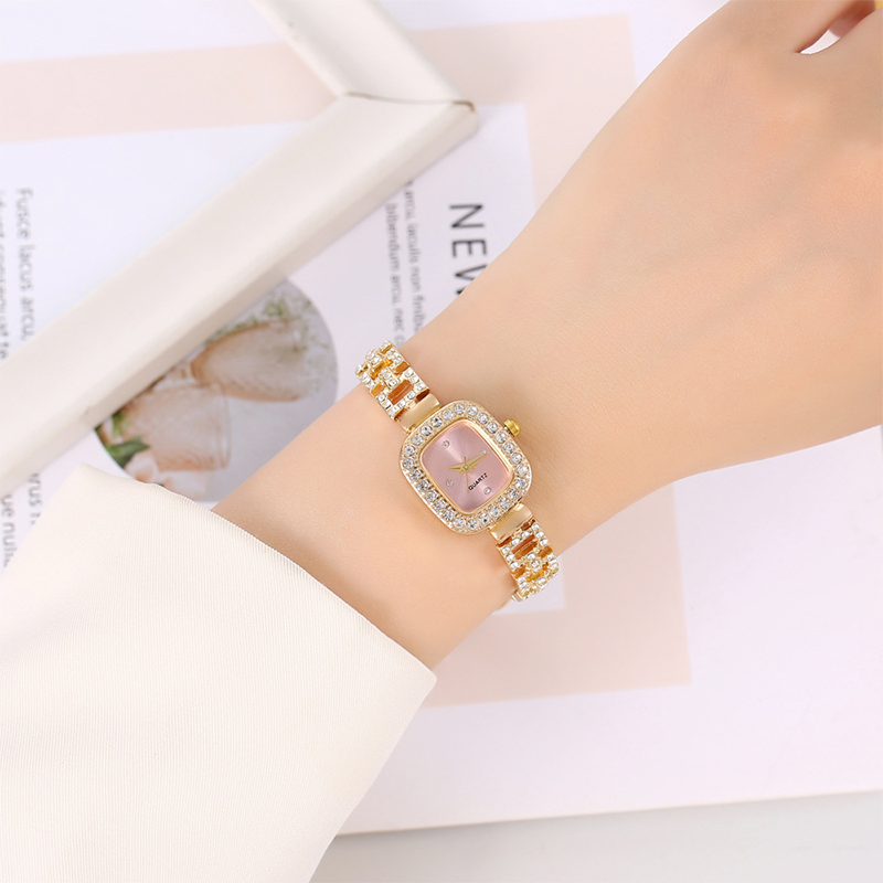 ⏰Women Drawstring Bracelet Watch Square Quartz⌚🌸