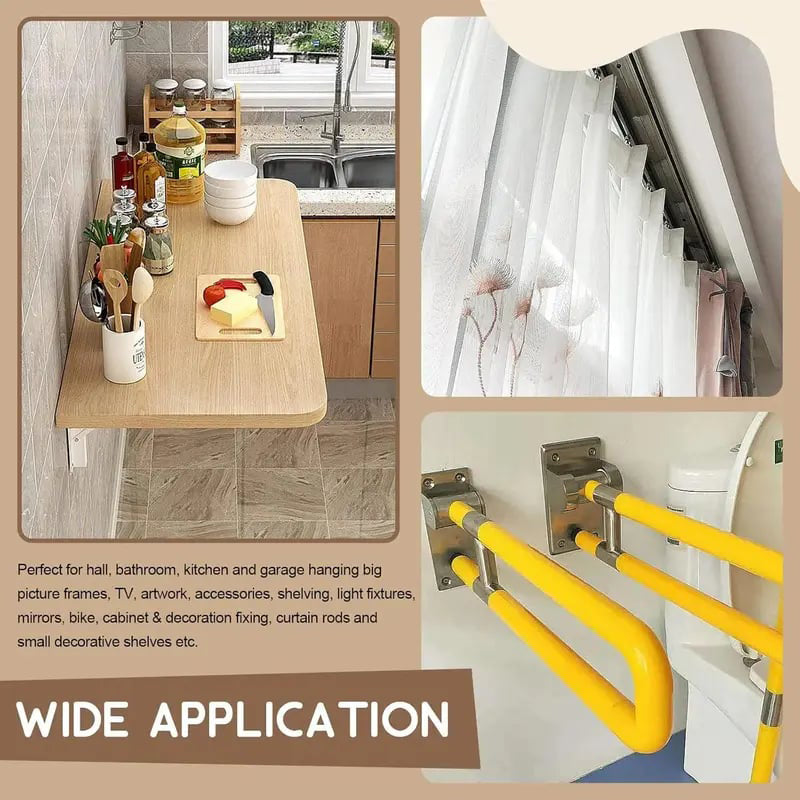 🛠️🔩Self Drilling Drywall Anchors with Screws Kit🪨 Easy Install Wall Fixing Accessories