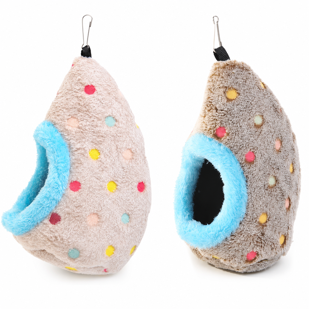 🐦Hanging Warm Cotton Bird Nest Hammock Egg Shaped Cage Bed