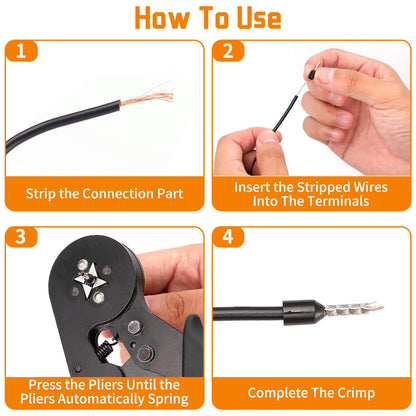 1201Pcs Ferrule Crimping Tool Kit