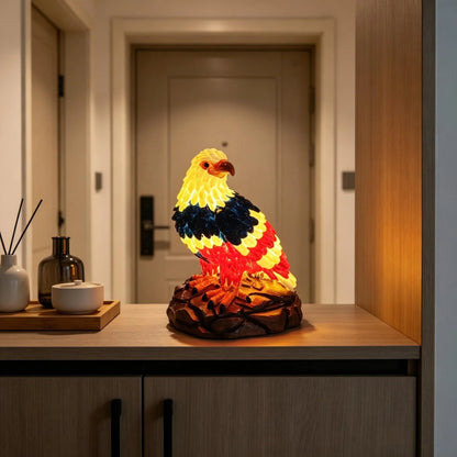 🦅🌙U.S. 250th Eagle Stained Glass Table Lamp✨