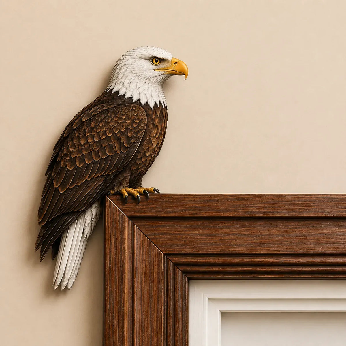 Wooden Owl Door Topper