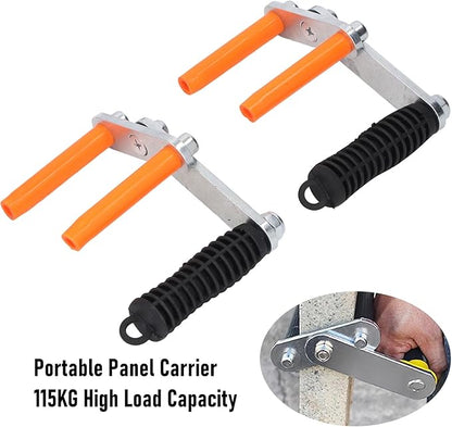🛠️Lifting Clamp,Multi-Material Grip for Glass,Stone,Wood & Aluminum Doors/Windows - Heavy-Duty Hand Tool with Non-Slip Pads Hardware
