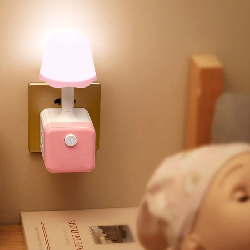 ☁️2-in-1 Cube Socket LED Night Lamp💡