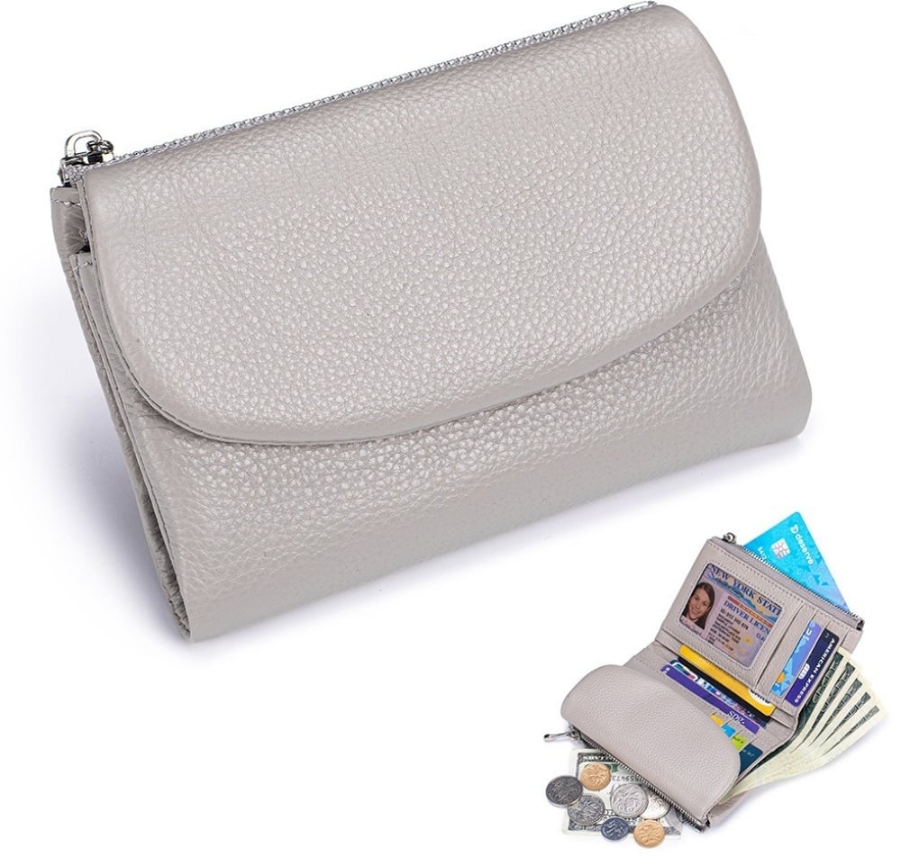 🔥⏰Unisex Pebble Real Leather RFID Wallet🔥