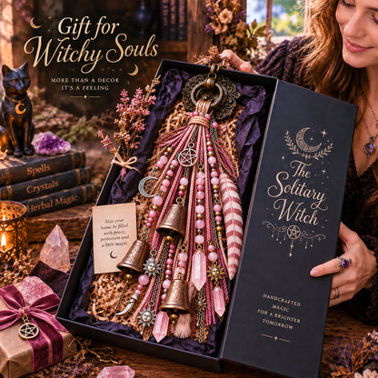 🔮Witchy Door Charm | Bells, Crystals & Celestial Hanging Decor🔮