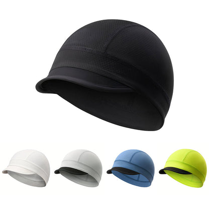Quick-Dry Breathable Skull Cap – Cycling Helmet Liner with Sun Visor