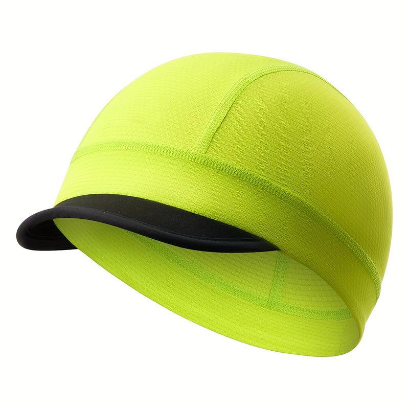 Quick-Dry Breathable Skull Cap – Cycling Helmet Liner with Sun Visor