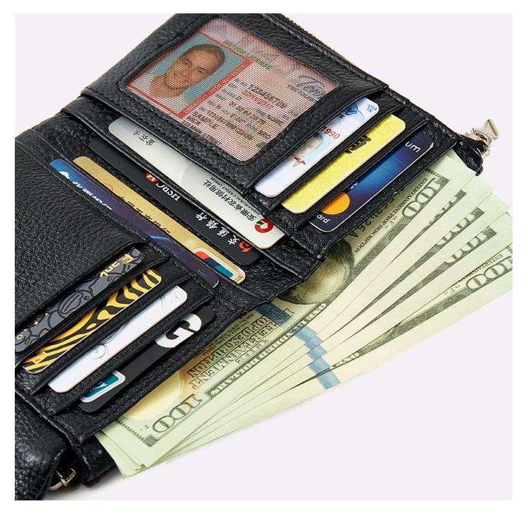 🔥⏰Unisex Pebble Real Leather RFID Wallet🔥