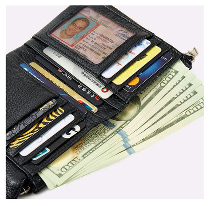 🔥⏰Unisex Pebble Real Leather RFID Wallet🔥