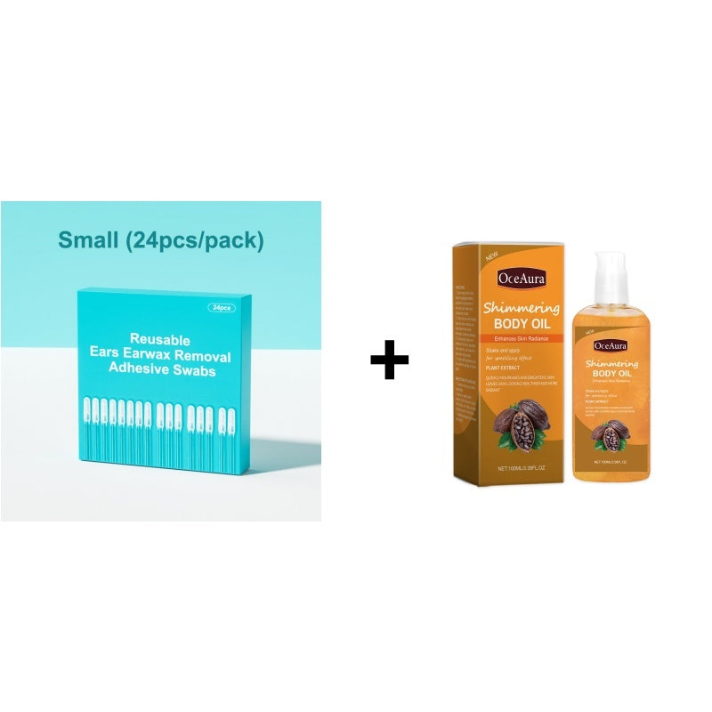 Reusable Earwax Removal Adhesive Swabs