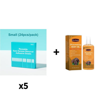 Reusable Earwax Removal Adhesive Swabs
