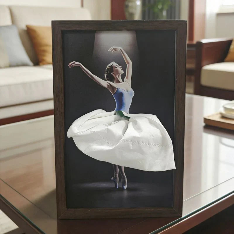 🔥Elegant Ballet Dancer Tissue Box Holder