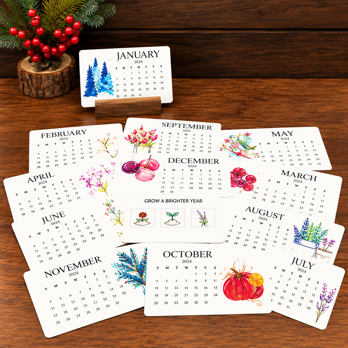 🔥🏆Early Holiday Sale 49% OFF🌱Eco-Friendly Plantable “Timeless” Seed Calendar 2027
