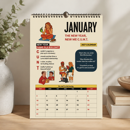 The C.U.N.T. 2027 Wall Calendar – 12 Months of Pure Unfiltered Chaos