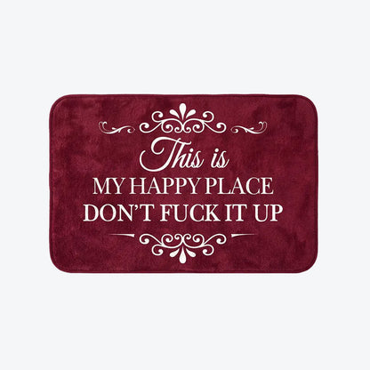 “This Is My Happy Place” Doormat