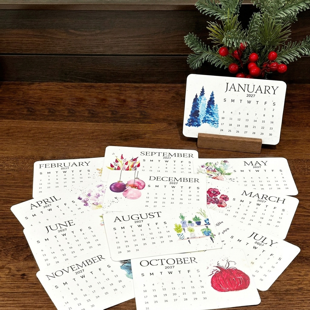 🔥🏆Early Holiday Sale 49% OFF🌱Eco-Friendly Plantable “Timeless” Seed Calendar 2027