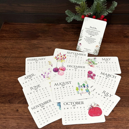 🔥🏆Early Holiday Sale 49% OFF🌱Eco-Friendly Plantable “Timeless” Seed Calendar 2027
