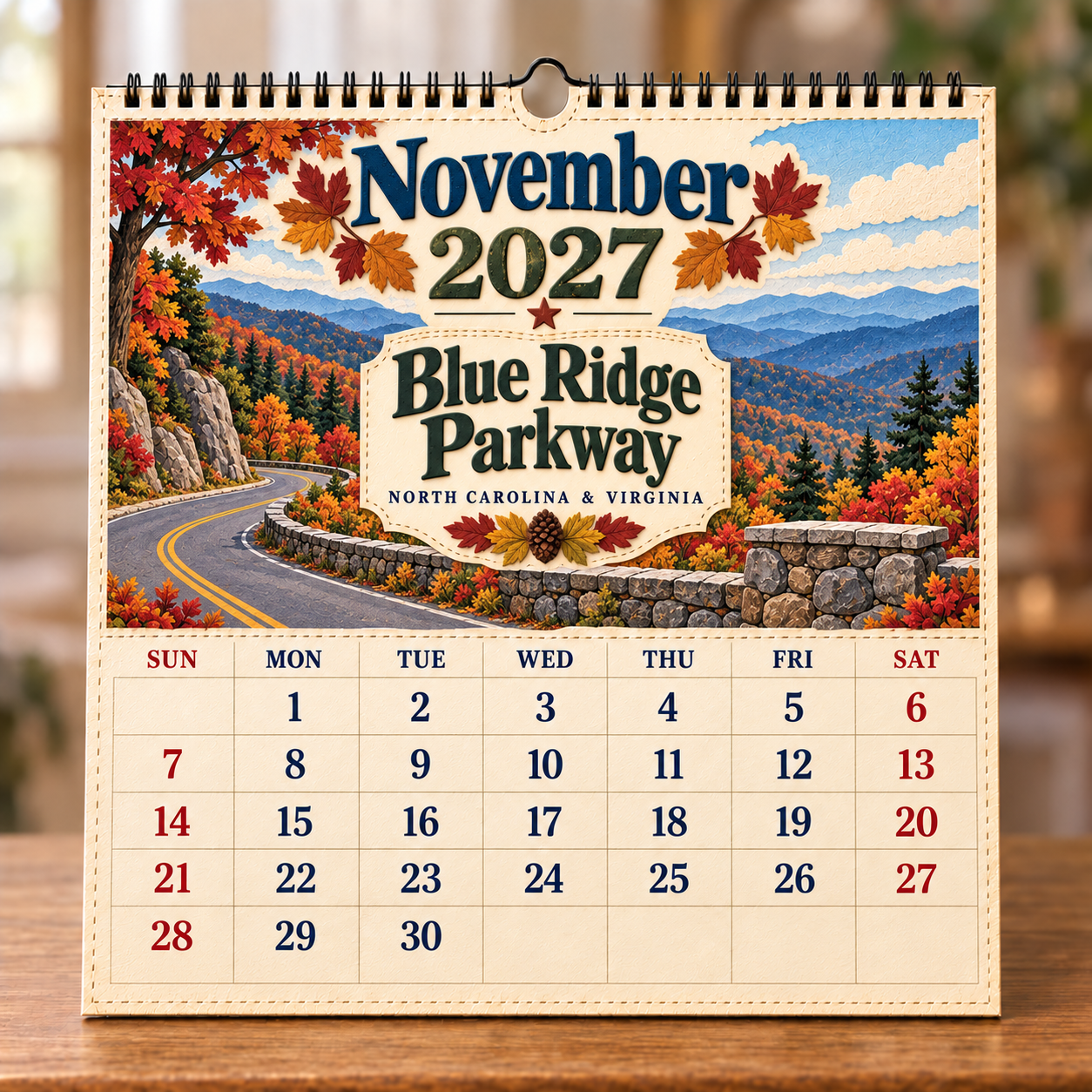 🧳 2027 Timeless American Destinations Wall Calendar