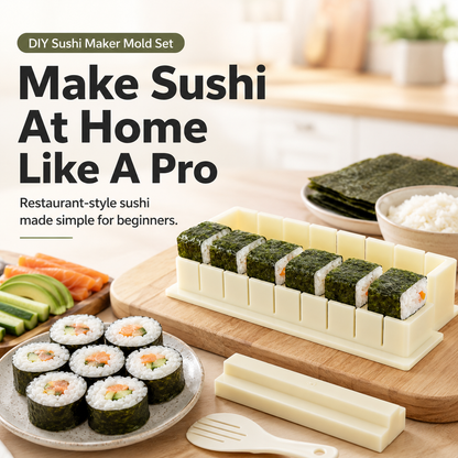🍣  Sushi Maker Mold – Perfect Homemade Rolls Made Easy