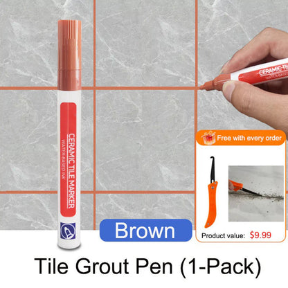🔥Anti-mould and waterproof joint pen for ceramic tiles