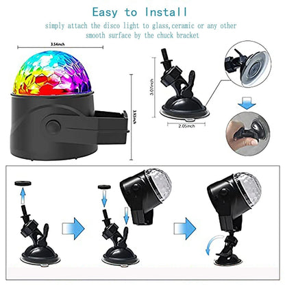 🔥Colorful Rotating Magic Disco Ball Light