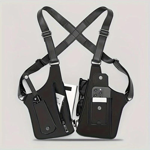 Premium Leather Adjustable Underarm Shoulder Bag for Men & Women