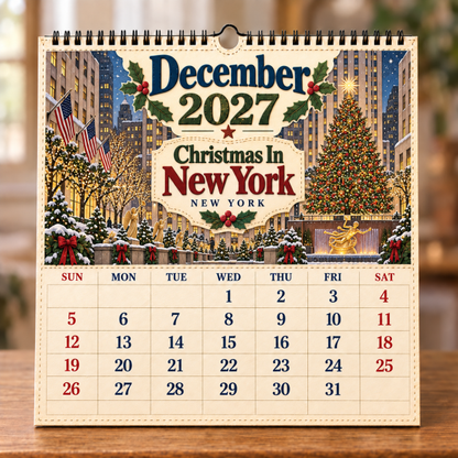 🧳 2027 Timeless American Destinations Wall Calendar