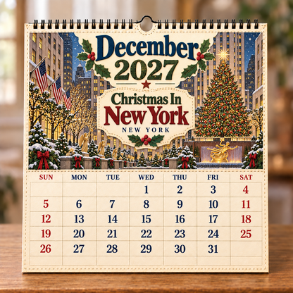 🧳 2027 Timeless American Destinations Wall Calendar