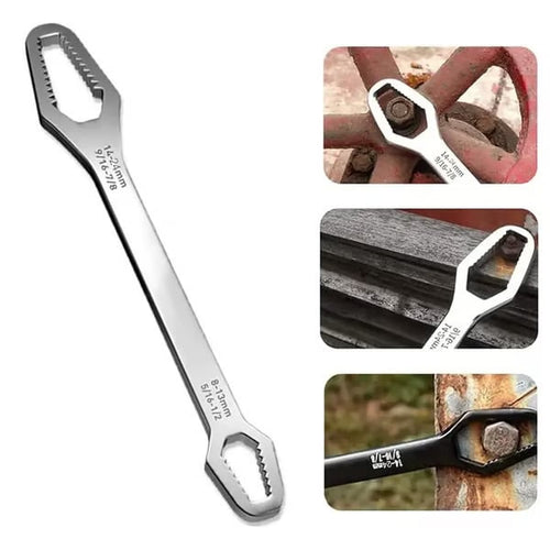 🔧Double-Ended Torx Wrench, Universal Automotive Torx Wrench 8-24mm Self-Tightening🔧（2 pcs)