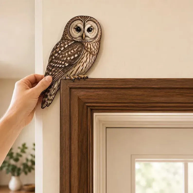 Wooden Owl Door Topper
