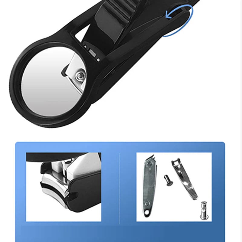 🔥Splash-Proof Nail Clipper with Magnifying Glass